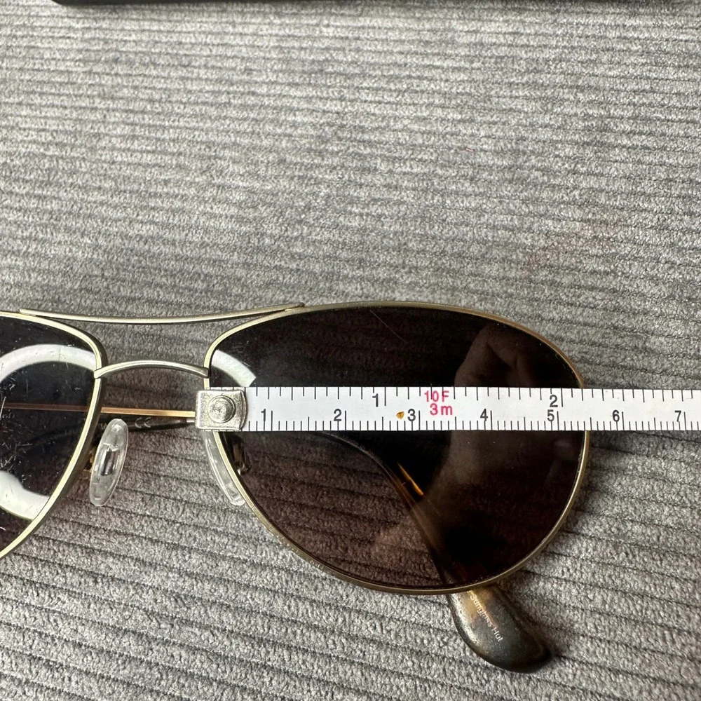 Maui Jim Baby Beach MJ-245-41M Gold Titanium Aviator y2k Sunglasses Polarized 56